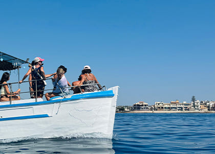 Boat excursion to the Vendicari Reserve